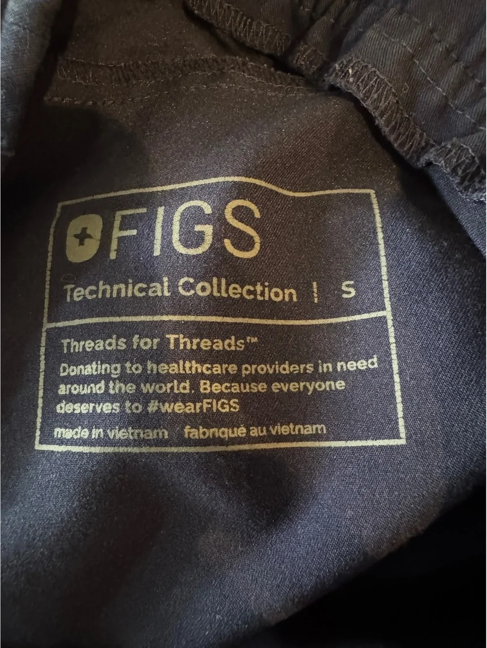 FIGS Technical Collection Navy Jogger Pants Size S